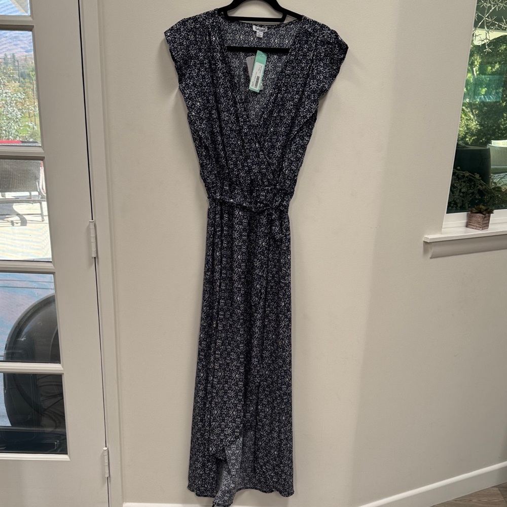 Splendid Navy Floral Maxi Dress